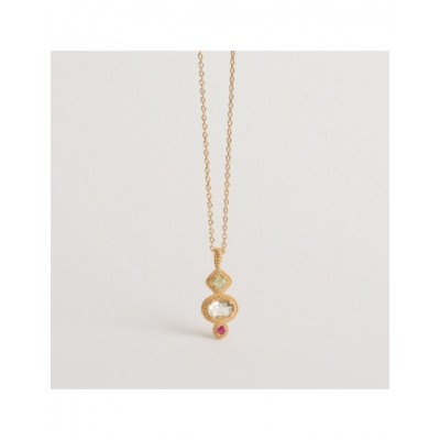 Collier Ana & Cha Plaqué Or 750 et pierres véritables 620044345