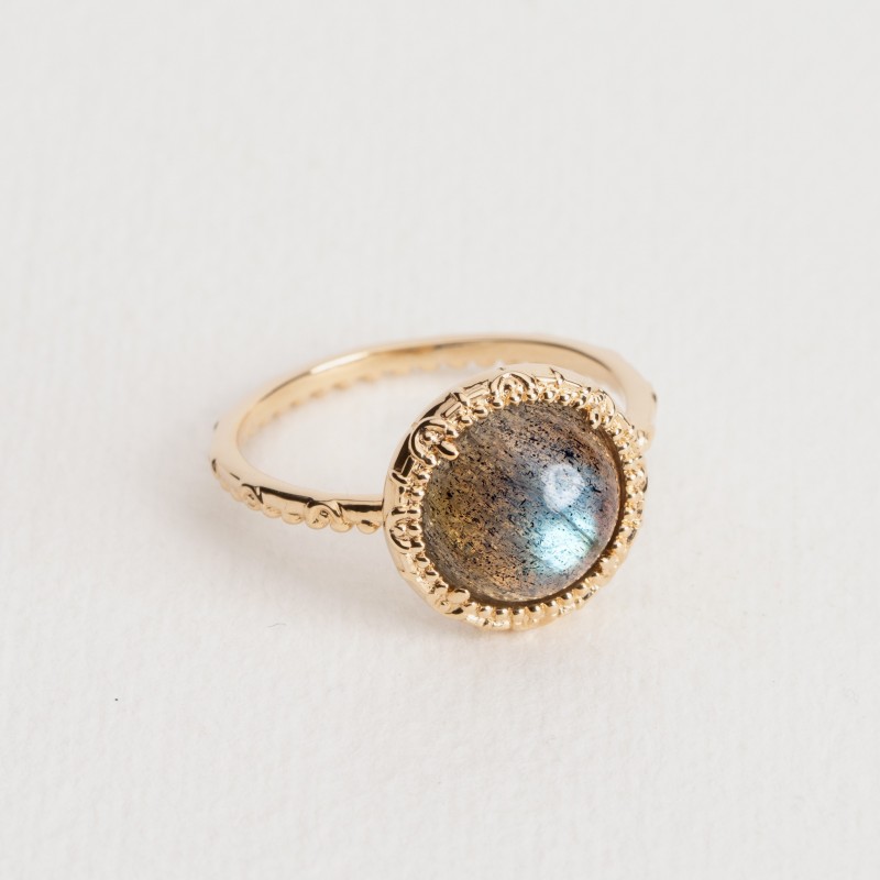 Bague Ana & Cha Plaqué Or 750 et Labradorite 6200404