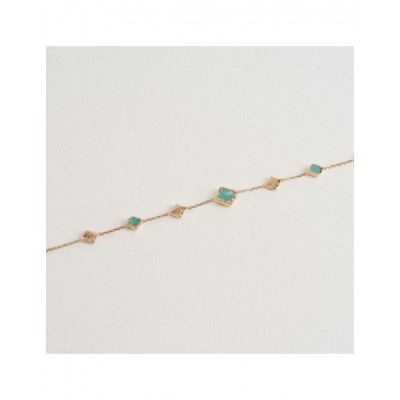 Bracelet Ana & Cha Plaqué Or 750 et Amazonite 620039418
