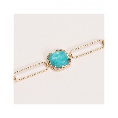 Bracelet Ana & Cha Plaqué Or 750 et Amazonite 620024218