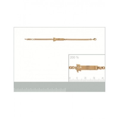 Bracelet identité Coque de Nacre Plaqué Or 750 60288616
