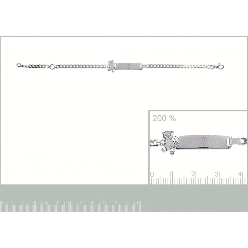 Bracelet identité Coque de Nacre Argent 50288616