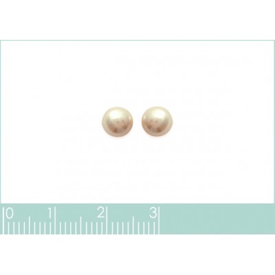 Boucles d'oreilles Coque de Nacre Argent 8mm 39138