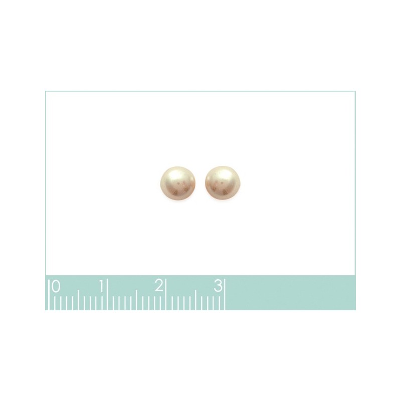 Boucles d'oreilles Coque de Nacre Argent 8mm 39138