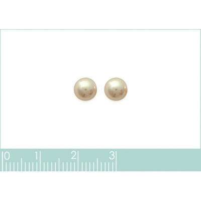Boucles d'oreilles Coque de Nacre Argent 10mm 391310
