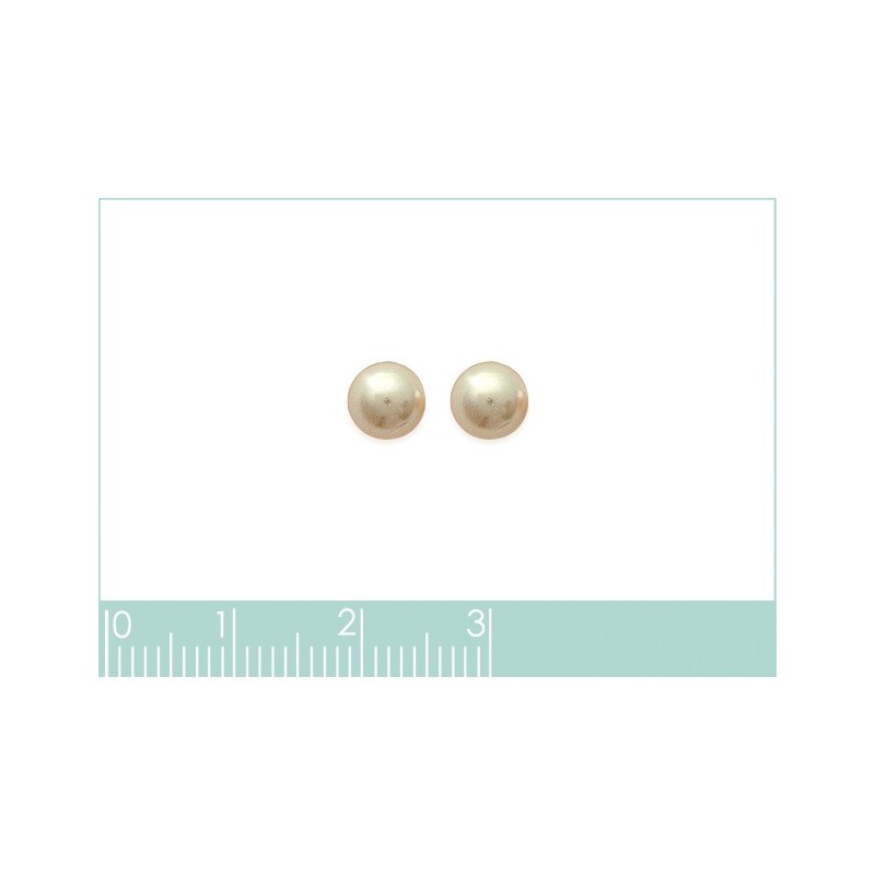 Boucles d'oreilles Coque de Nacre Argent 10mm 391310