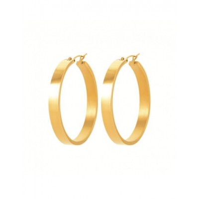 Boucles d'oreilles Coque de Nacre Acier doré 3604109