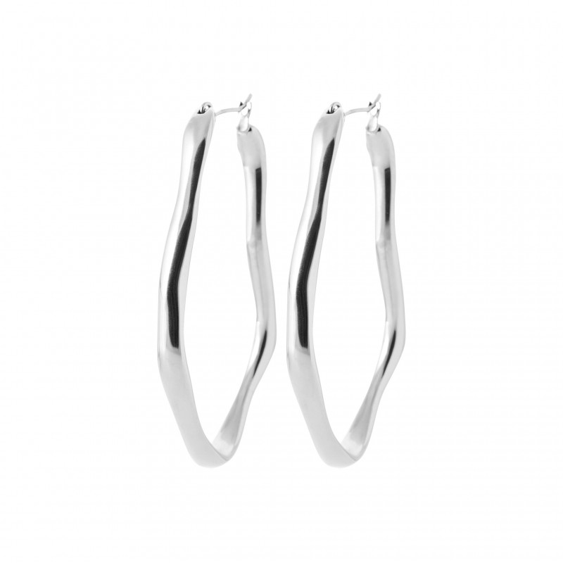 Boucles d'oreilles Coque de Nacre Acier argenté 3603700