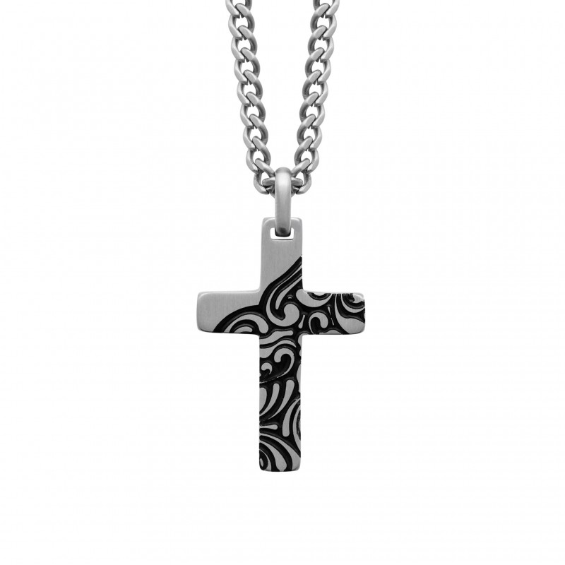 Collier Coque de Nacre Acier noir 31225255