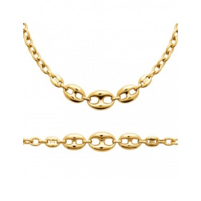 Collier Coque de Nacre Acier doré 31224850