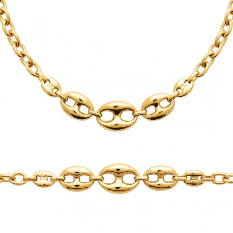 Collier Coque de Nacre Acier doré 31224850