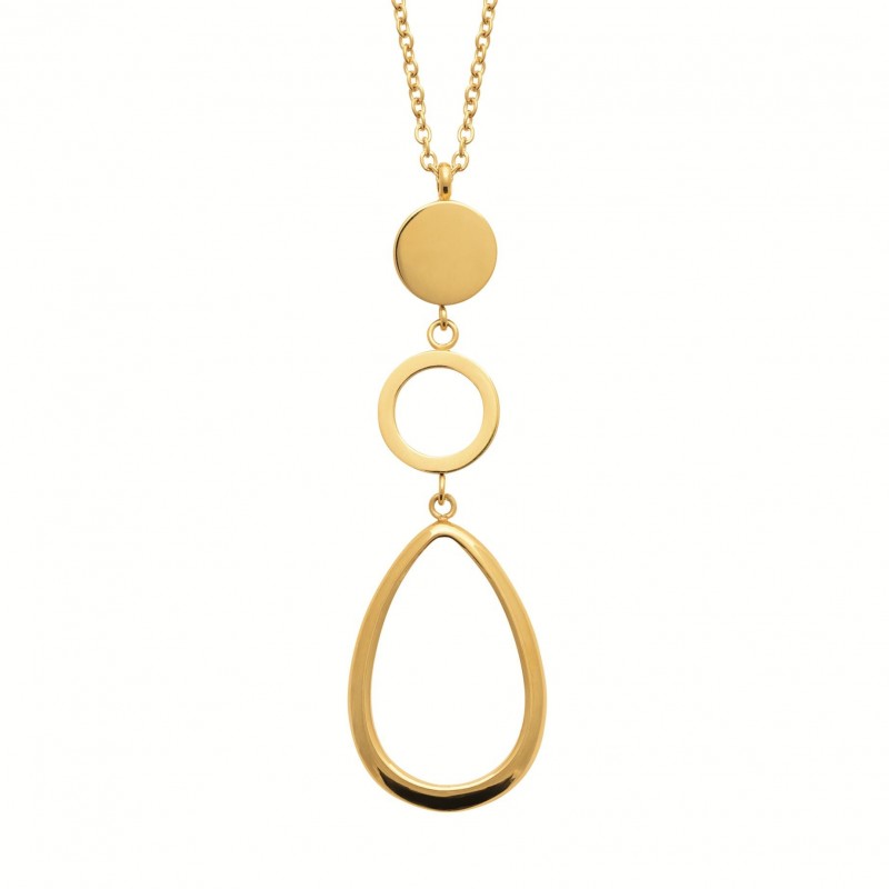 Collier Coque de Nacre Acier doré 31224755