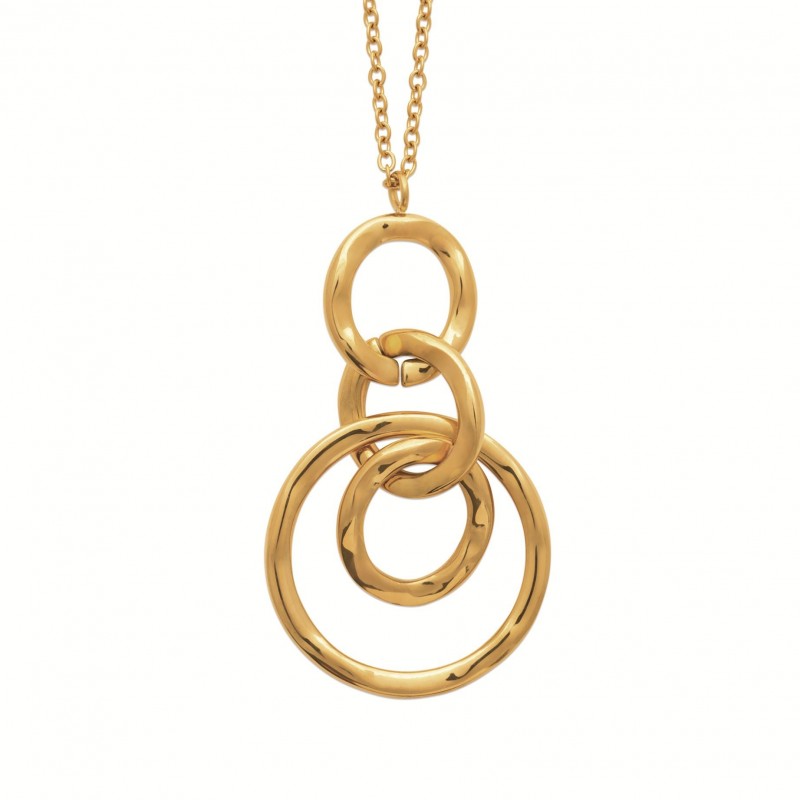 Collier Coque de Nacre Acier doré 31218245
