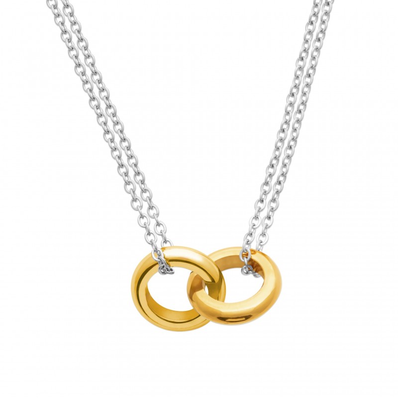 Collier Coque de Nacre Acier doré et argenté 31217945