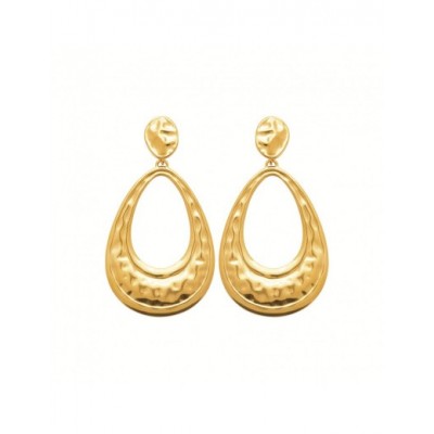 Boucles d'oreilles Coque de Nacre Acier doré 3120909