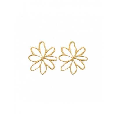 Boucles d'oreilles Coque de Nacre Acier doré 3117409