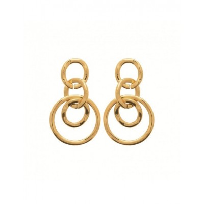 Boucles d'oreilles Coque de Nacre Acier doré 3116509