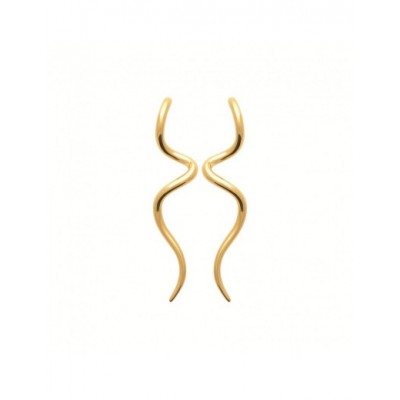 Boucles d'oreilles Coque de Nacre Acier doré 3115909