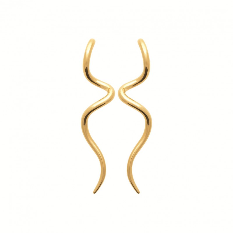Boucles d'oreilles Coque de Nacre Acier doré 3115909
