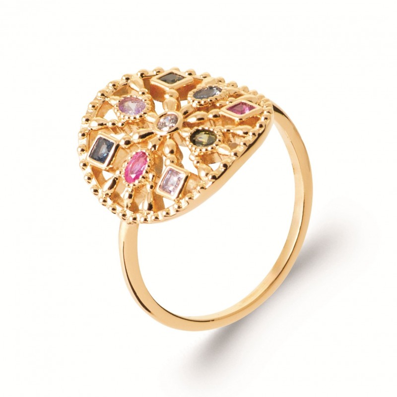 Bague Coque de Nacre Plaqué Or 750 2999405