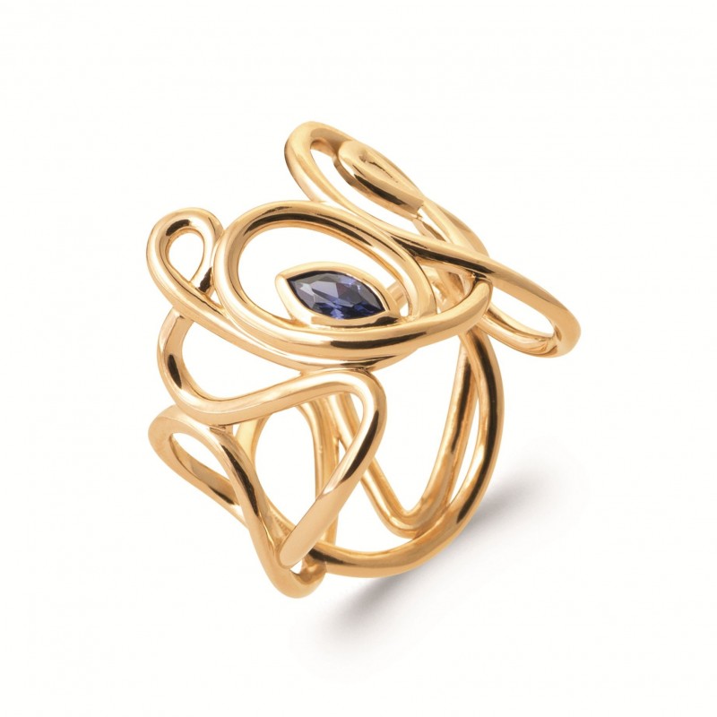 Bague Coque de Nacre Plaqué Or 750 2997340