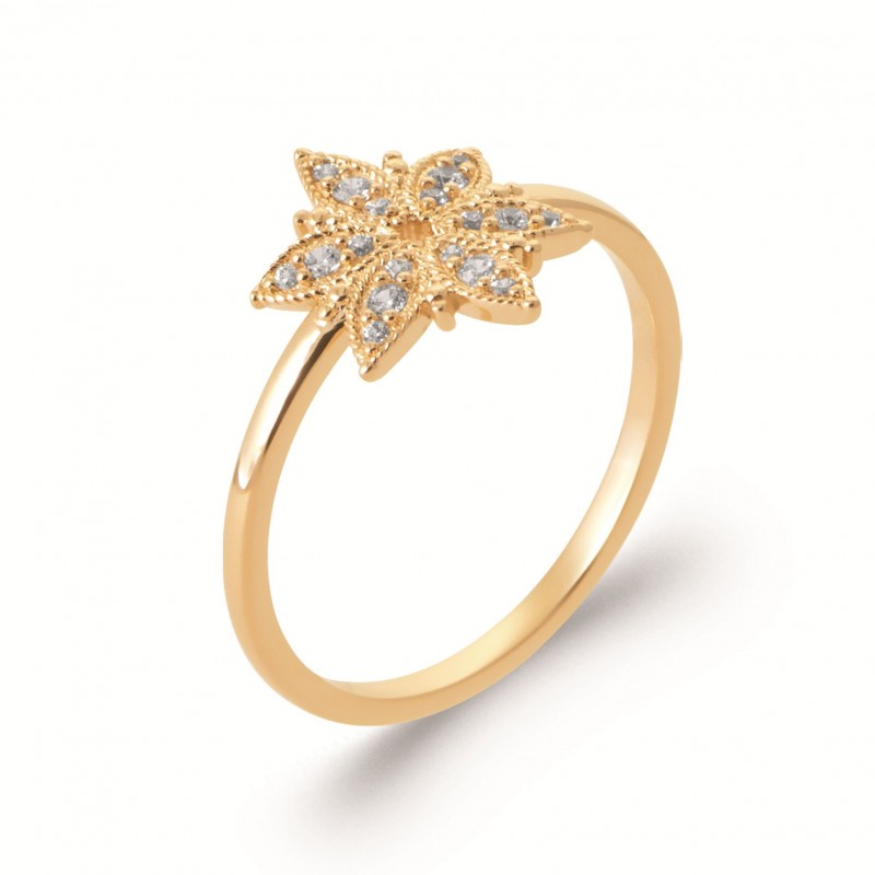 Bague Coque de Nacre Plaqué Or 750 2995510