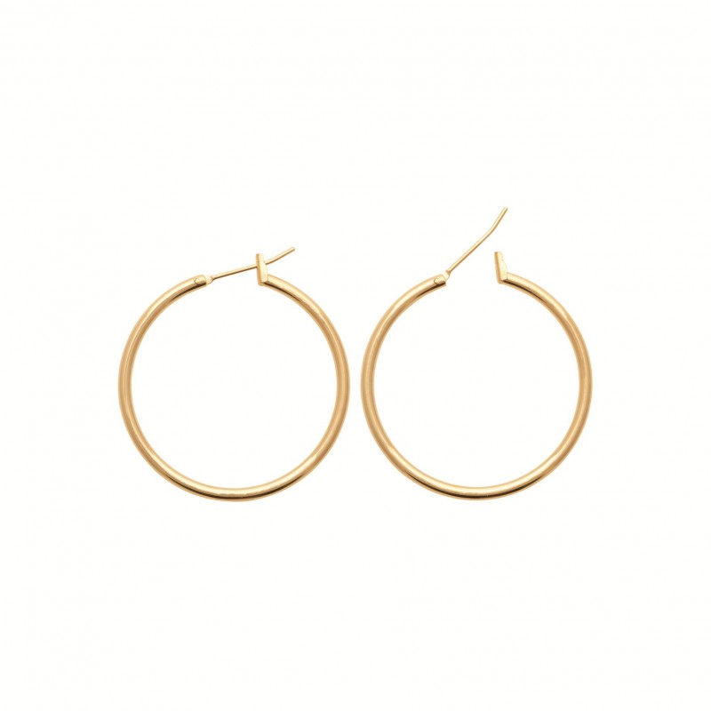 Boucles d'oreilles Coque de Nacre Plaqué Or 750 29930