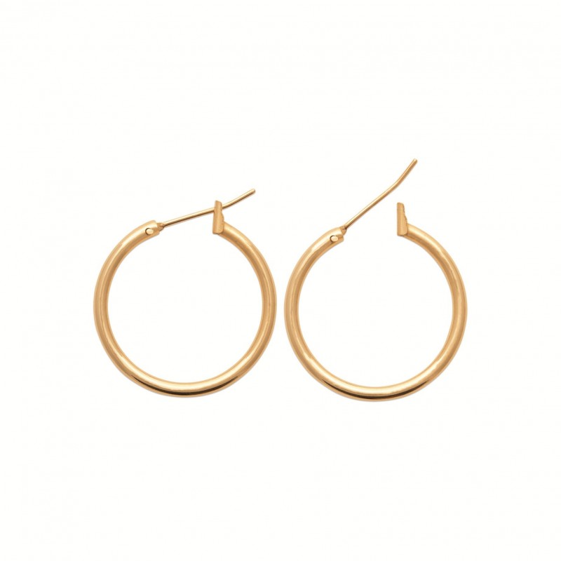 Boucles d'oreilles Coque de Nacre Plaqué Or 750 29920