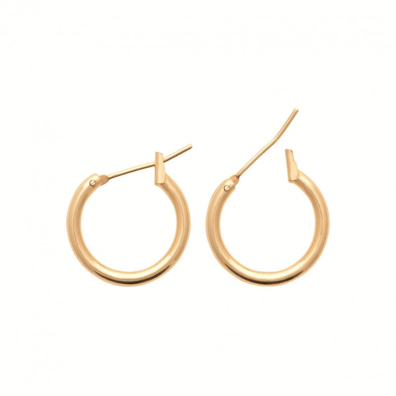 Boucles d'oreilles Coque de Nacre Plaqué Or 750 29912