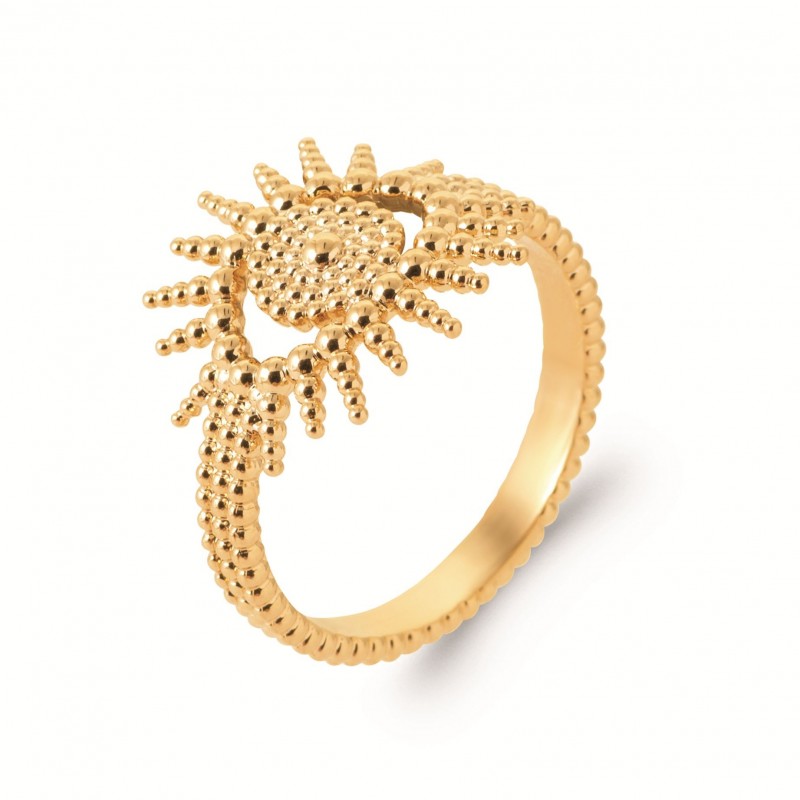 Bague Coque de Nacre Plaqué Or 750 2990000