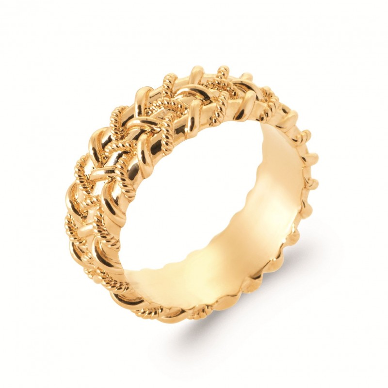 Bague Coque de Nacre Plaqué Or 750 2985300