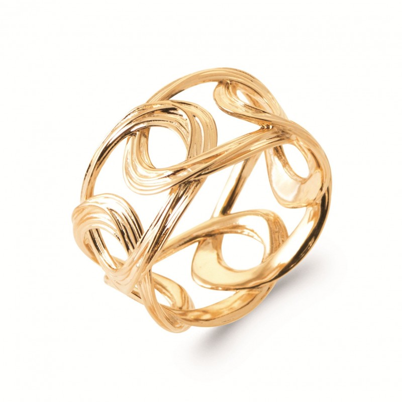 Bague Coque de Nacre Plaqué Or 750 2982500