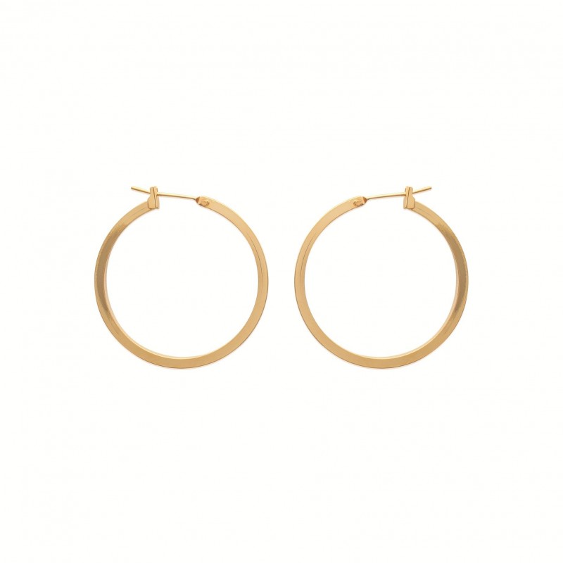 Boucles d'oreilles Coque de Nacre Plaqué Or 750 29730