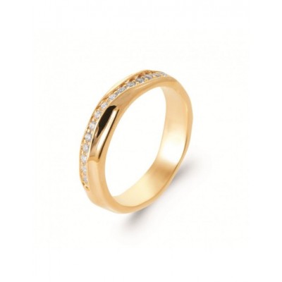 Bague Coque de Nacre Plaqué Or et pierre 2971210