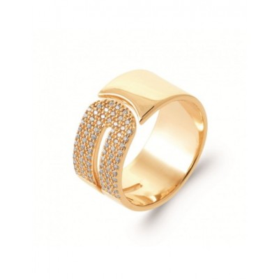Bague Coque de Nacre Plaqué Or 750 2968410
