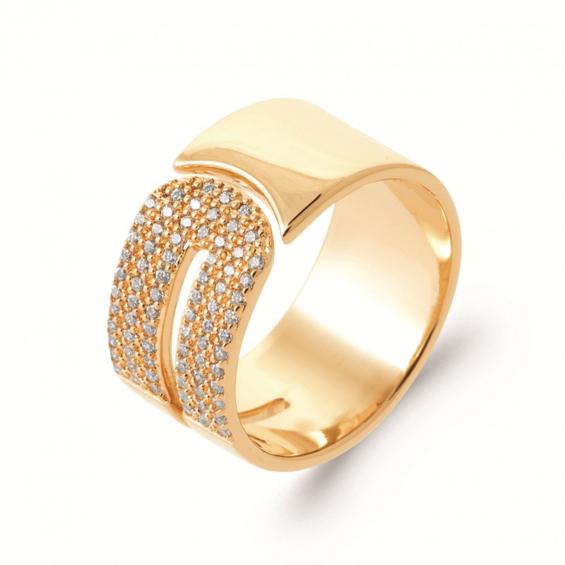 Bague Coque de Nacre Plaqué Or 750 2968410
