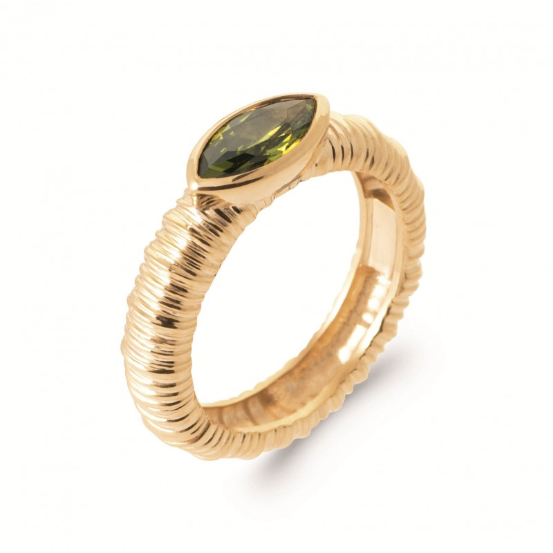Bague Coque de Nacre Plaqué Or 750 2967750