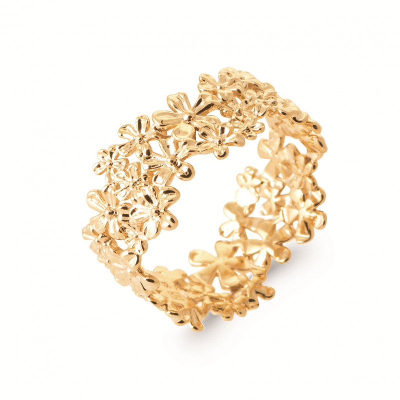 Bague Coque de Nacre Plaqué Or et pierre 2966500