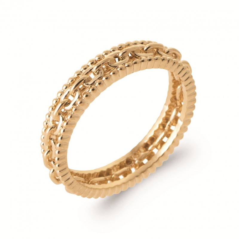 Bague Coque de Nacre Plaqué Or 750 2942200