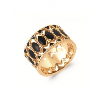 Bague Coque de Nacre Plaqué Or 750 laqué 2932407