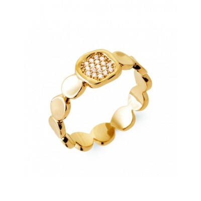 Bague Coque de Nacre Plaqué Or 750 et Oxydes de zirconium 2929510