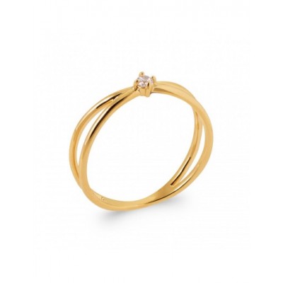 Bague Coque de Nacre Plaqué Or et pierre 2918010