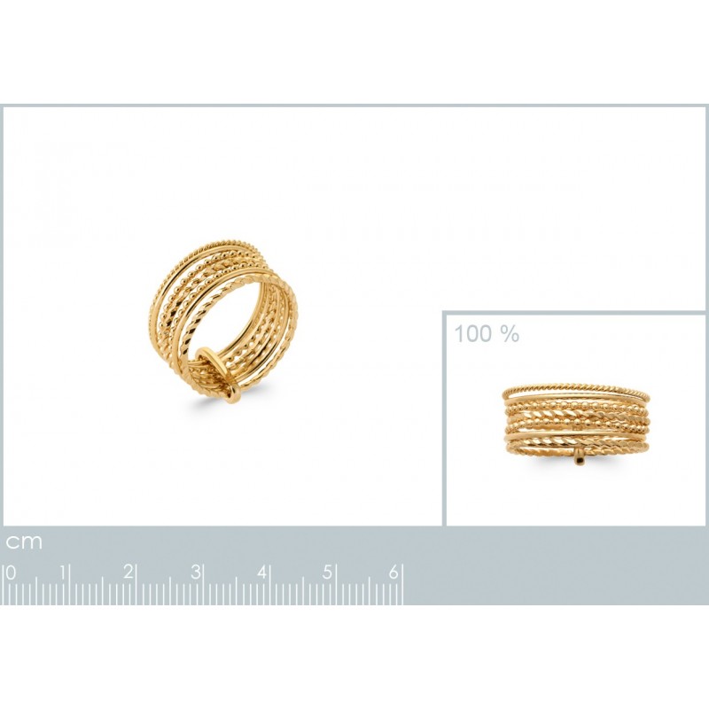 Bague Coque de Nacre Plaqué Or 2916600
