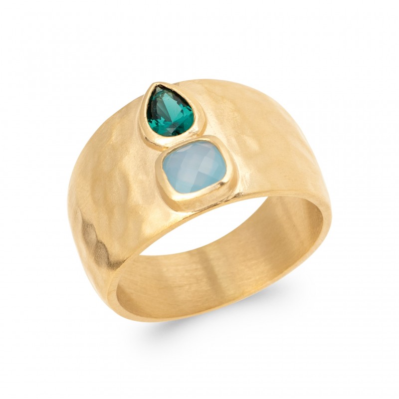Bague Coque de Nacre Plaqué Or 750 2904505