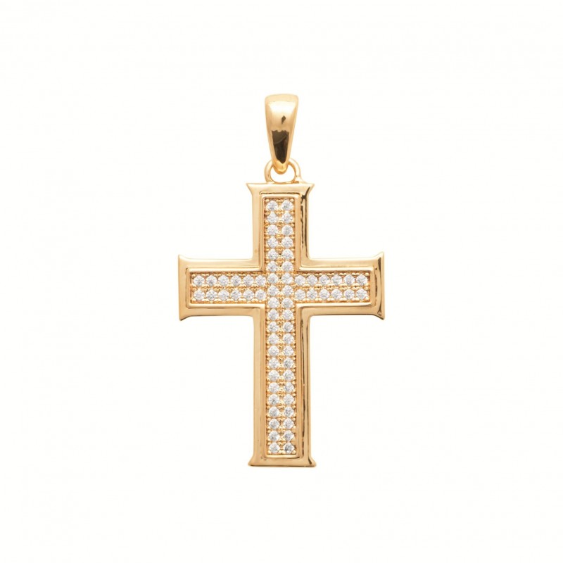 Pendentif Coque de Nacre Plaqué Or 750 et Oxydes de Zirconium 2778710