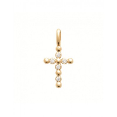 Pendentif Coque de Nacre Plaqué Or 750 et Oxydes de Zirconium 2777210