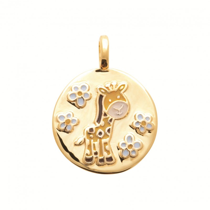 Pendentif Coque de Nacre Plaqué Or 750 laqué 2776300