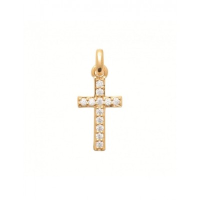 Pendentif Coque de Nacre Plaqué Or 750 et Oxydes de zirconium 2726510