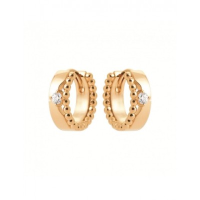 Boucles d'oreilles Coque de Nacre Plaqué Or 750 et Oxydes de zirconium 2673510