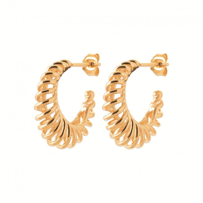 Boucles d'oreilles Coque de Nacre Plaqué Or 750 2673100
